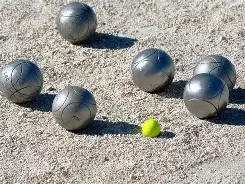 Jeu de boules in het Agathepark